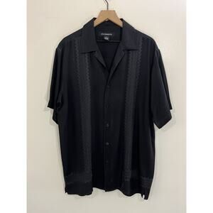 Guayabera Resort Bowling Camp Shirt L Rockabilly Lounge Elvis Resort Retro Dad